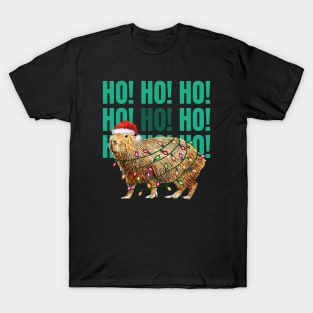 Capybara  HO HO HO ! and christmas lights, Capybara Pets, Cute capybara T-Shirt